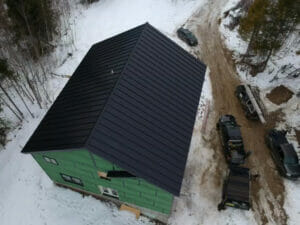 metal roof installation